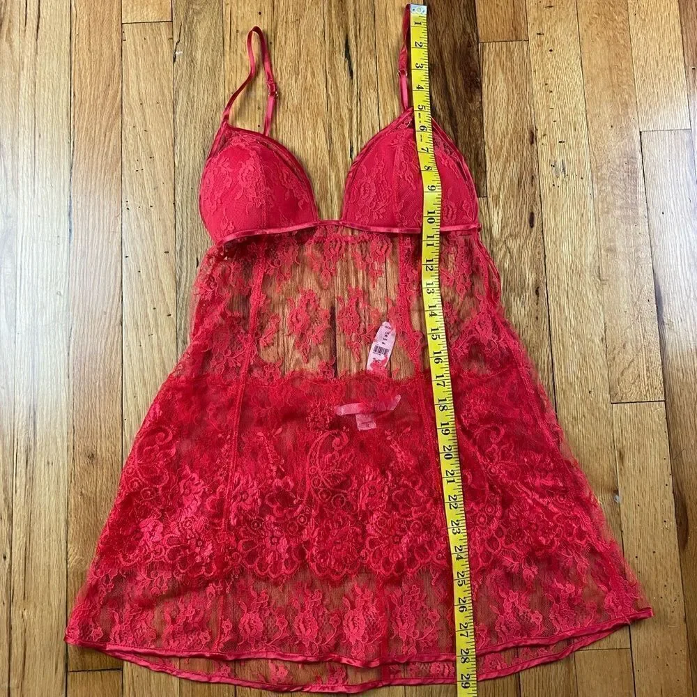 NWT Victoria’s Secret Very Sexy 2007 Y2k Red Slip Dress Size M